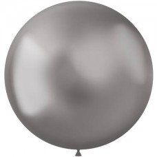 Ballonnen Intense Silver 48cm - 5 stuks.